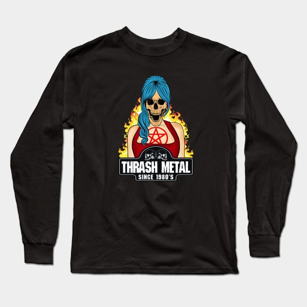 THRASH METAL Long Sleeve T-Shirt by theanomalius_merch